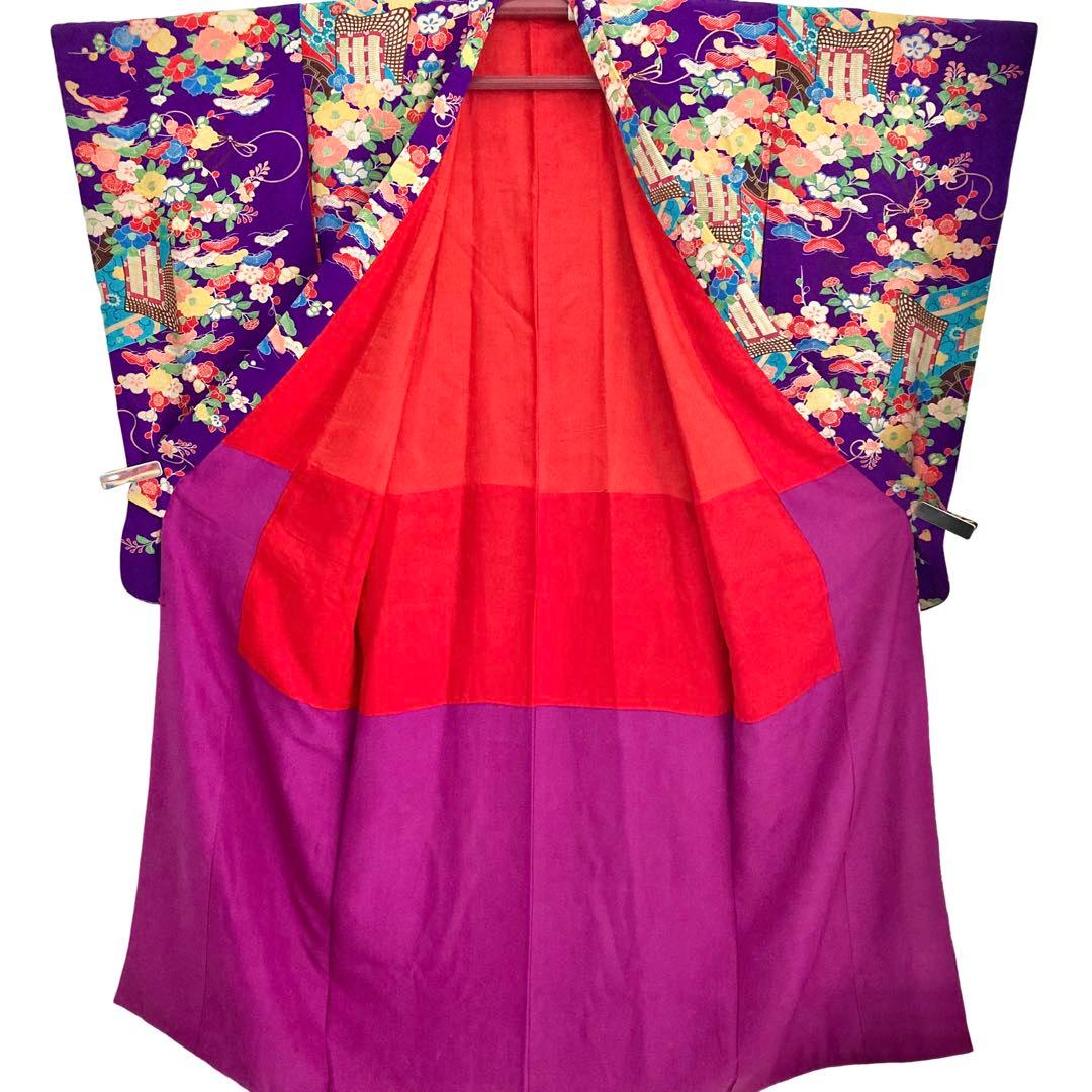 ★レトロ　ジュニア　アンティーク着物　大正ロマン　袴　七五三　十三詣り　NO2