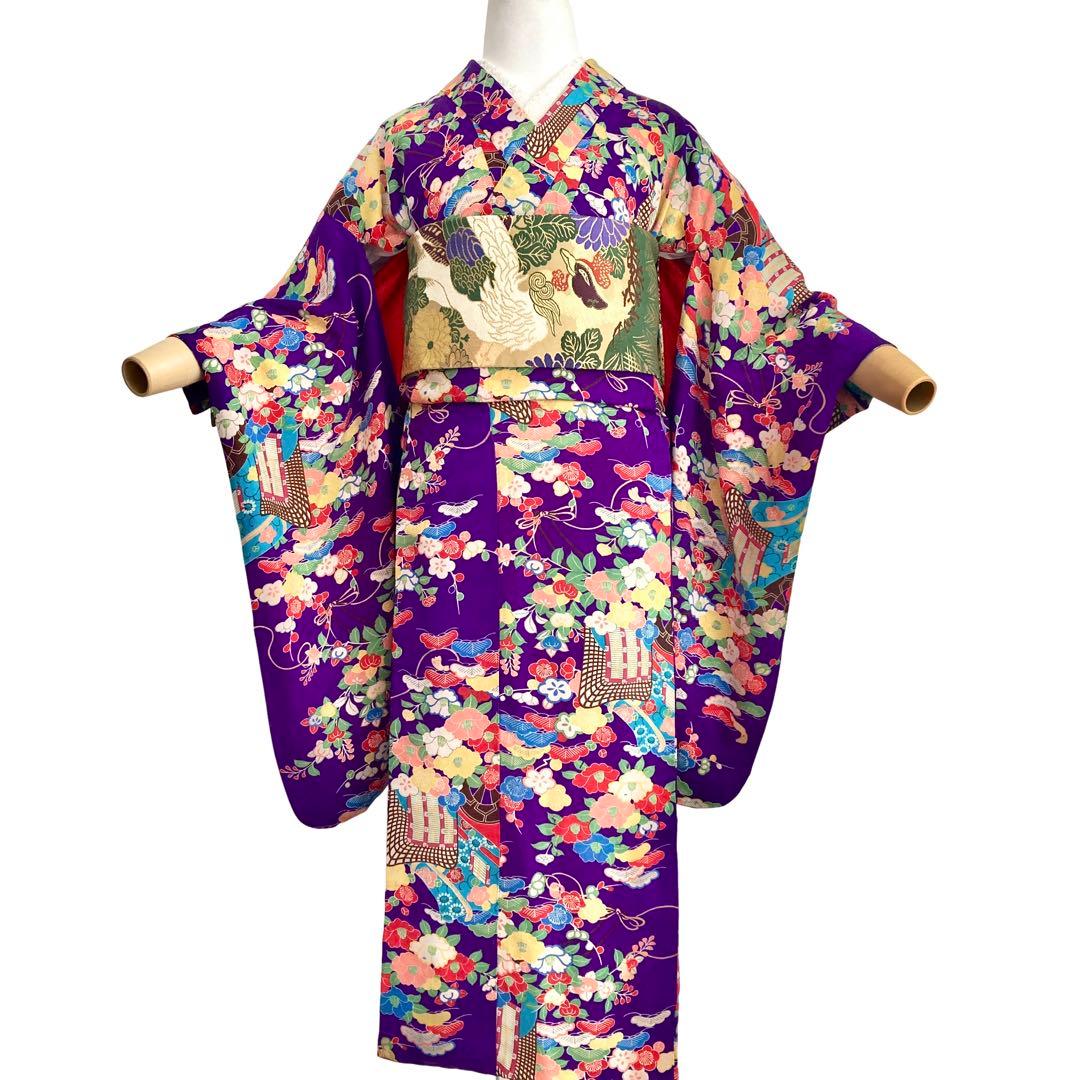 ★レトロ　ジュニア　アンティーク着物　大正ロマン　袴　七五三　十三詣り　NO2