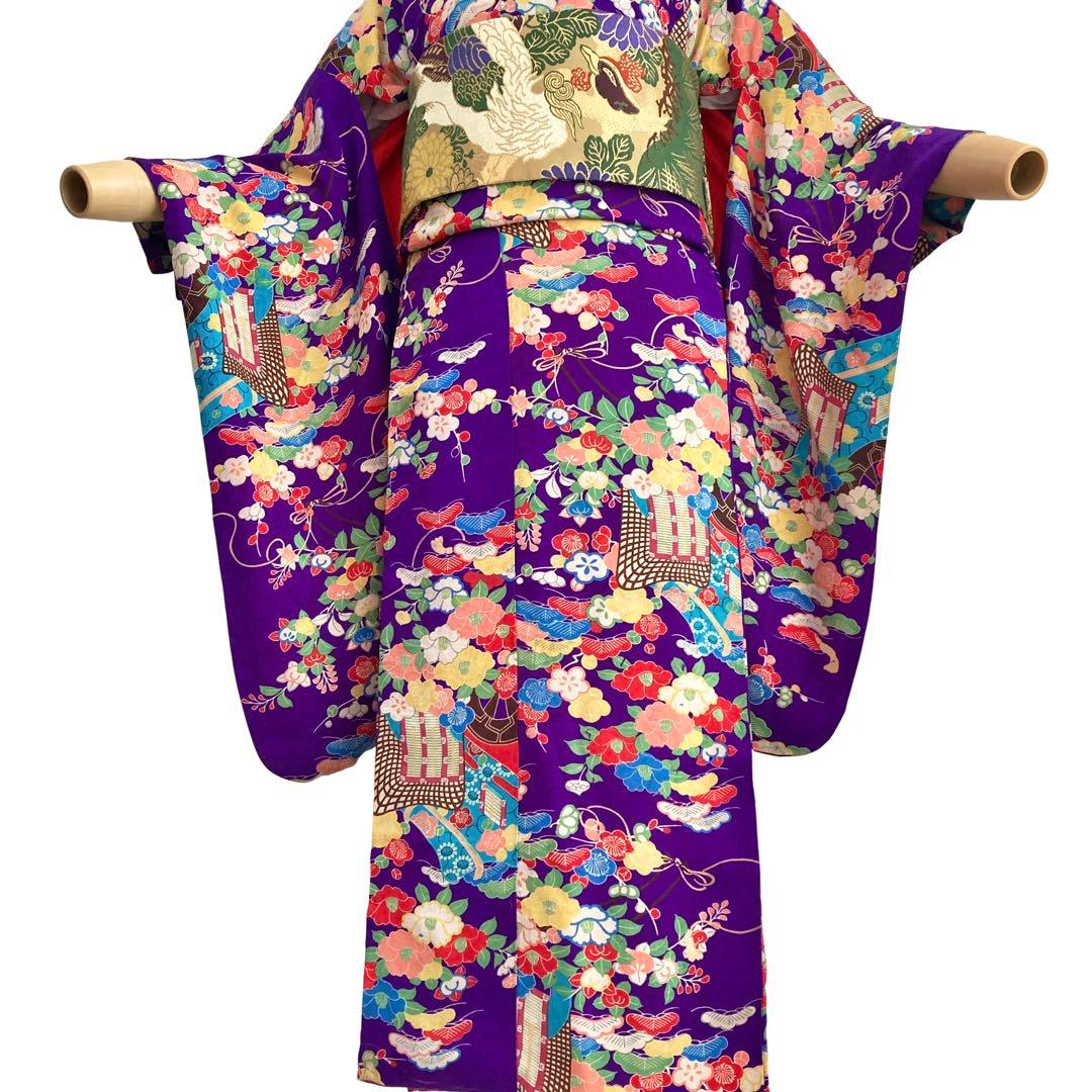 ★レトロ　ジュニア　アンティーク着物　大正ロマン　袴　七五三　十三詣り　NO2