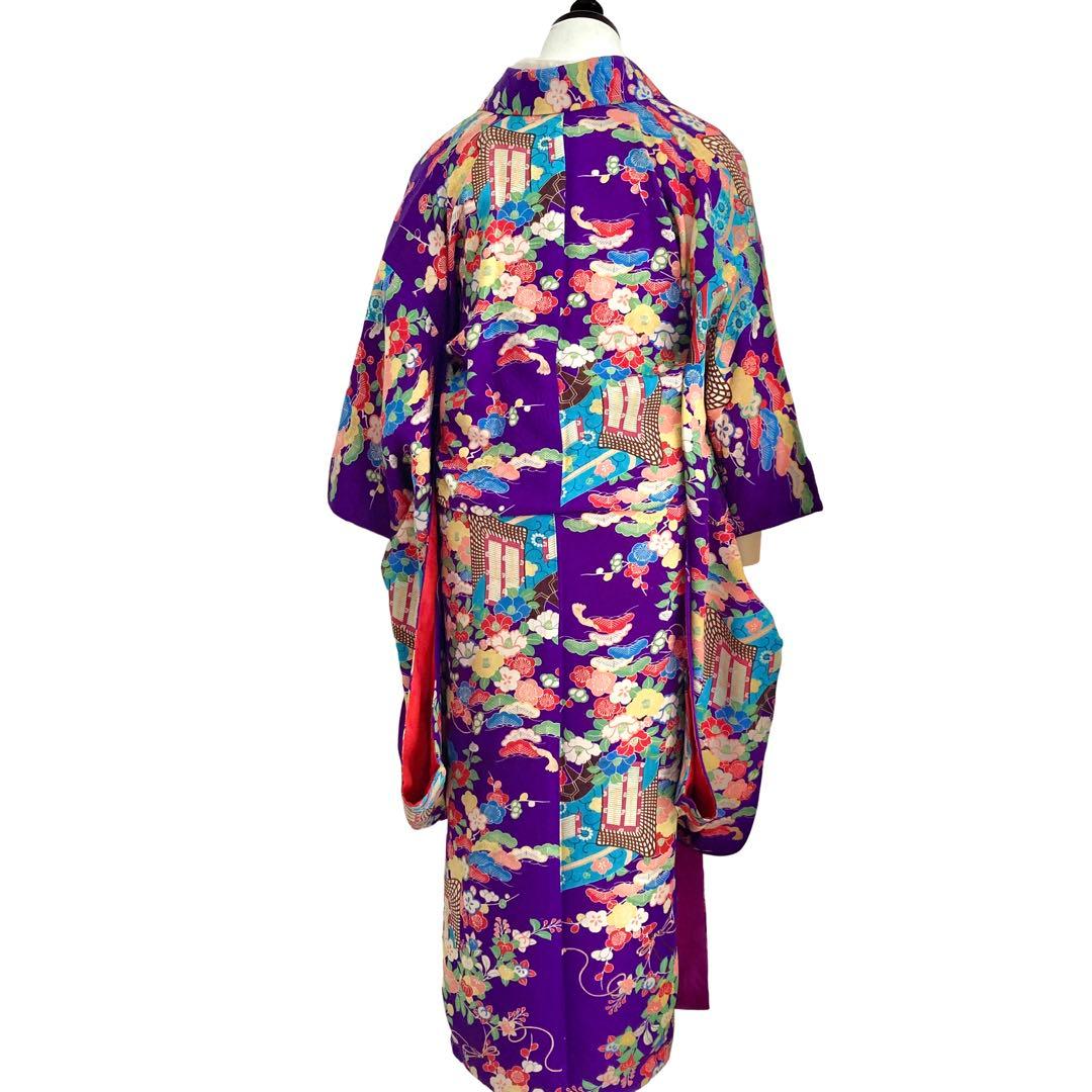 ★レトロ　ジュニア　アンティーク着物　大正ロマン　袴　七五三　十三詣り　NO2