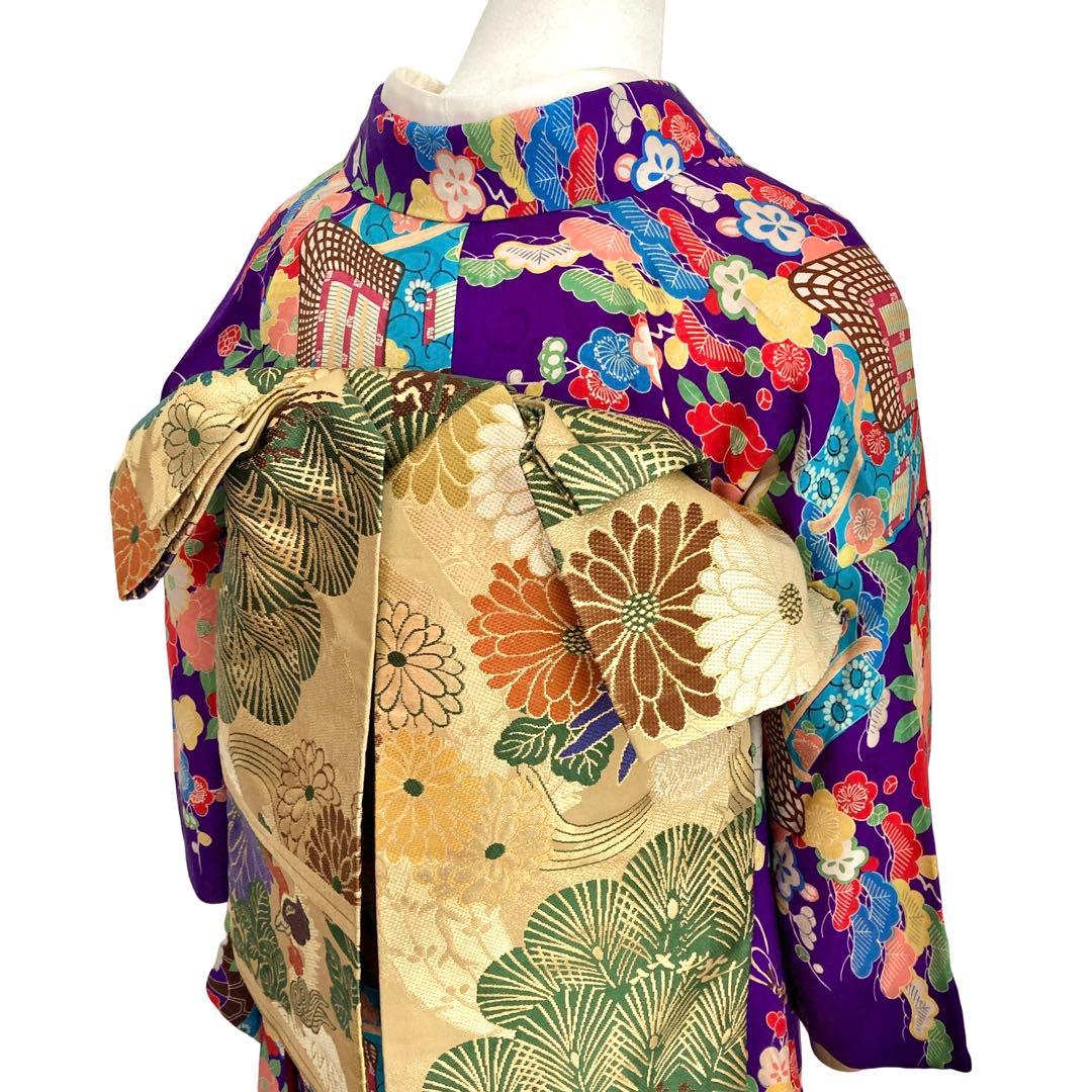 ★レトロ　ジュニア　アンティーク着物　大正ロマン　袴　七五三　十三詣り　NO2