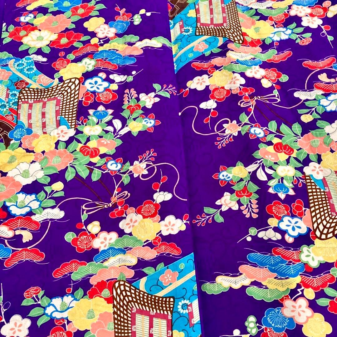 ★レトロ　ジュニア　アンティーク着物　大正ロマン　袴　七五三　十三詣り　NO2