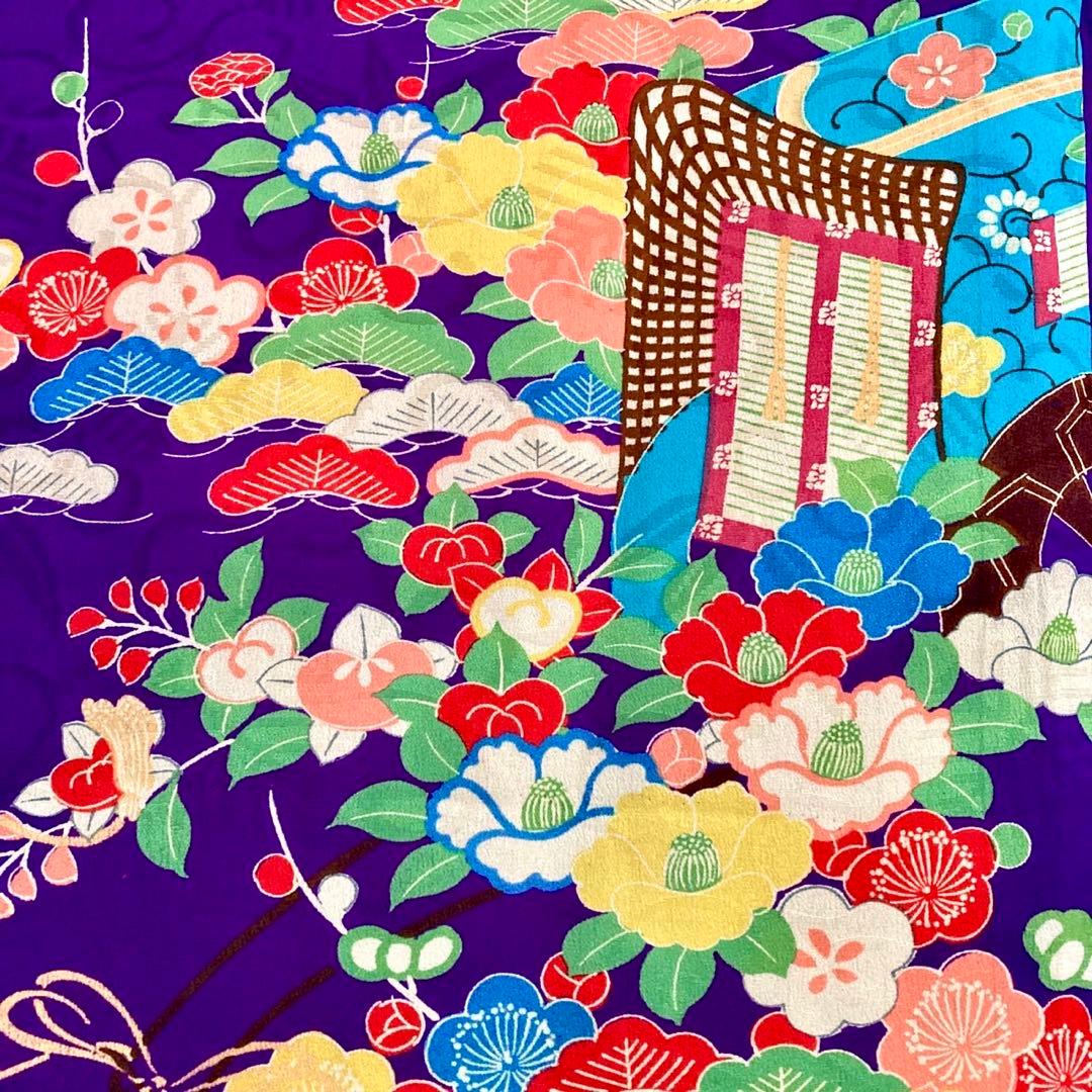 ★レトロ　ジュニア　アンティーク着物　大正ロマン　袴　七五三　十三詣り　NO2