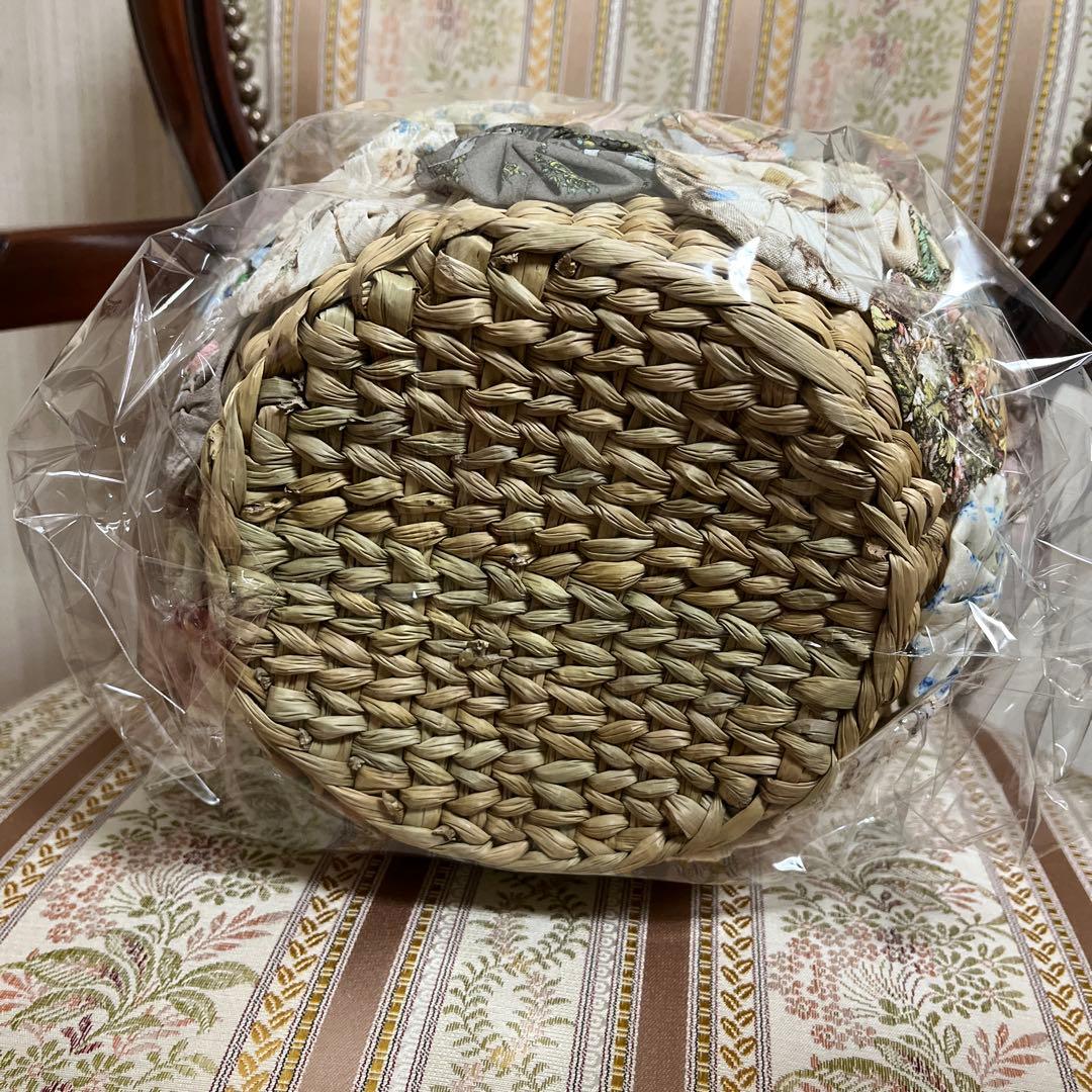 [新品未開封]ユキエモン、リメイクパッチワークかごBAG