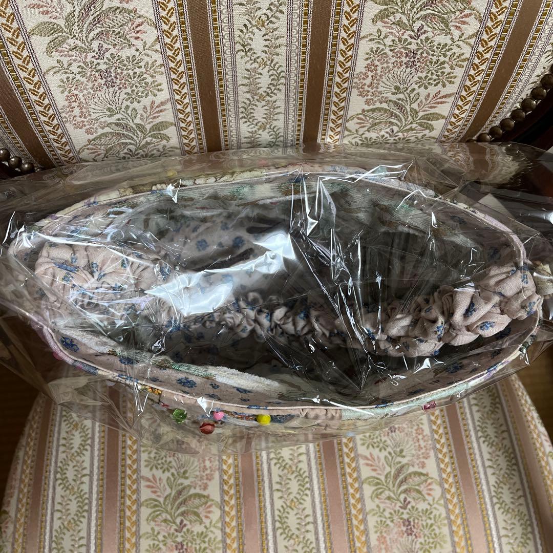 [新品未開封]ユキエモン、リメイクパッチワークかごBAG