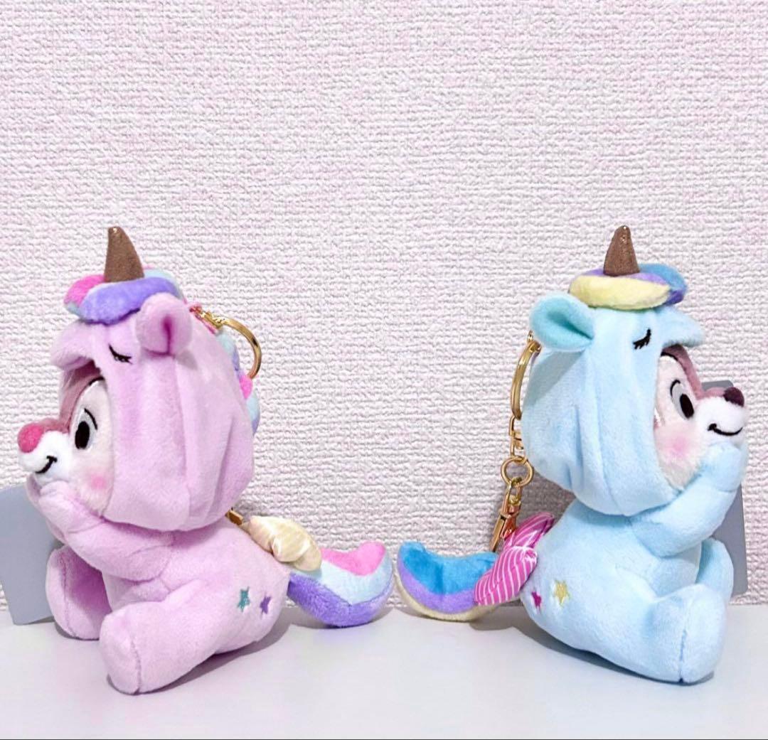 チップ デール ぬいぐるみキーホルダー・キーチェーン ユニコーン パジャマ