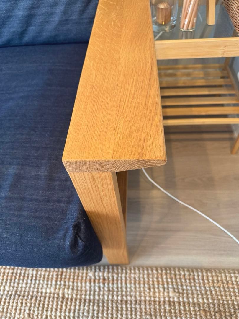 無印良品　ソファ本体木製フレーム　 ウレタンポケットコイル２．５シーター