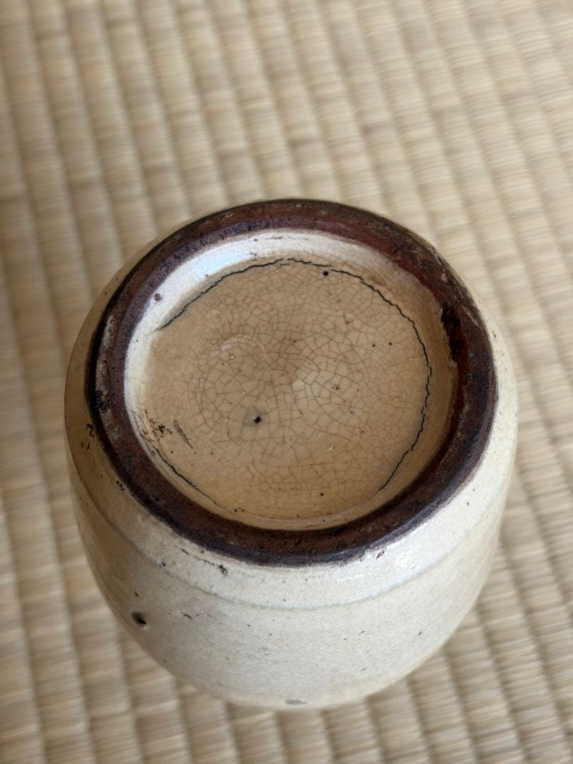 琉球 壺屋焼 粉引徳利 陶器製細長瓶 専用箱付き