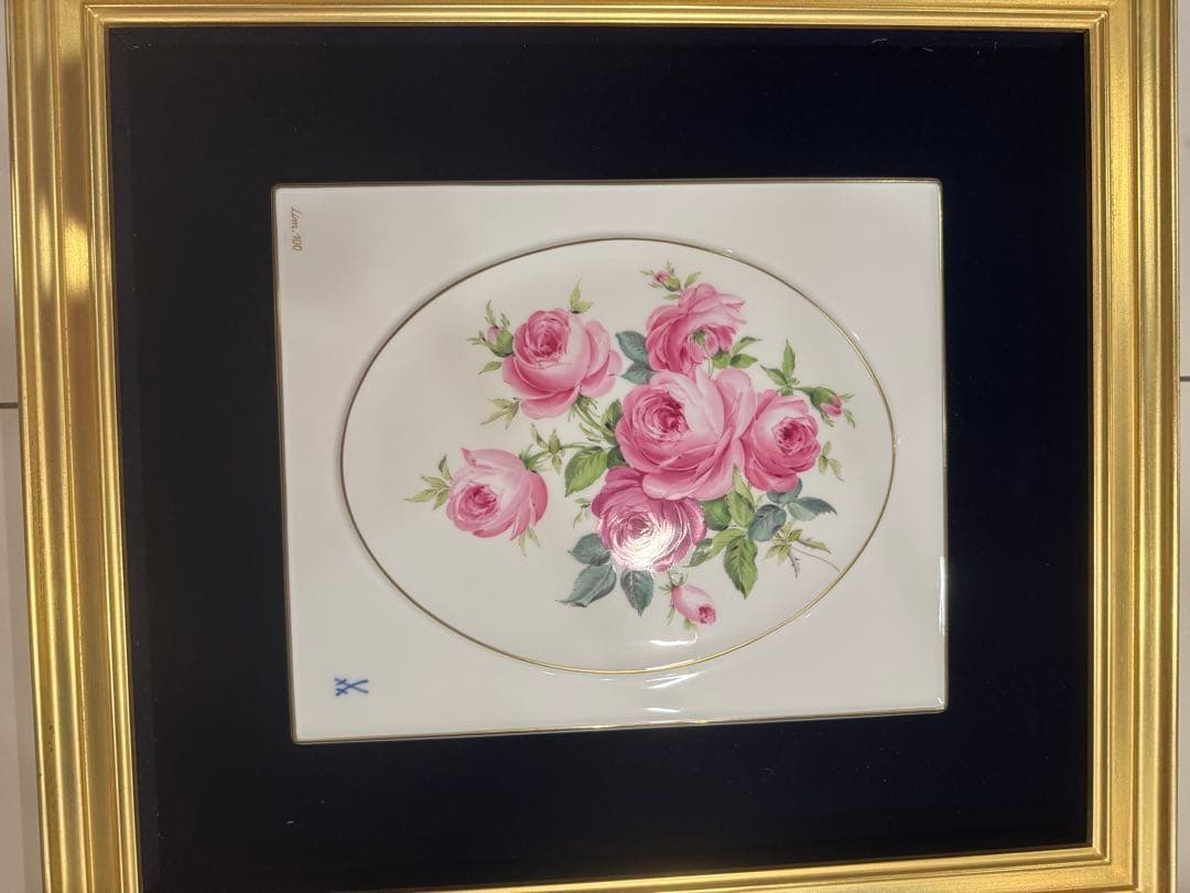 超激レア！正規マイセン　限定100枚　薔薇ブーケ　額入り