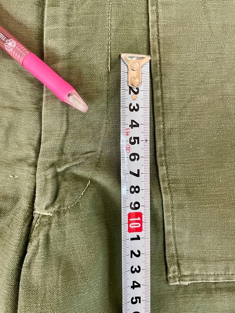 60's ベイカーパンツ ユーティリティパンツ 実物フロント◎BARJOジッパー