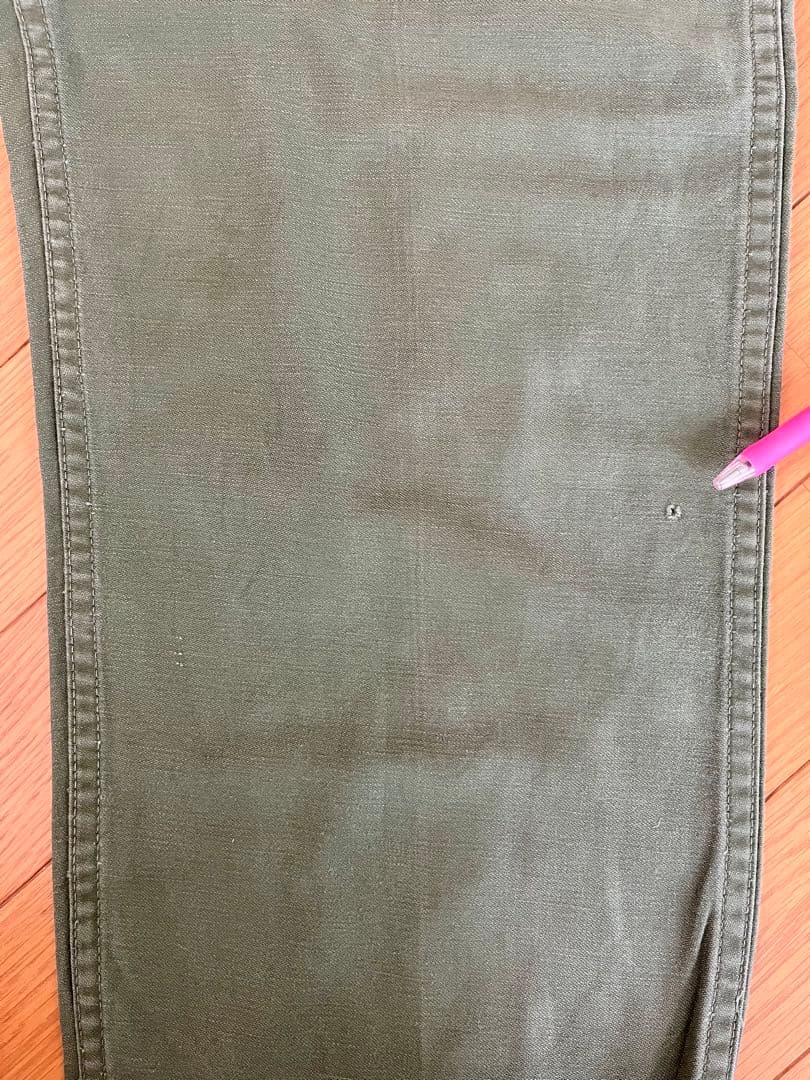 60's ベイカーパンツ ユーティリティパンツ 実物フロント◎BARJOジッパー