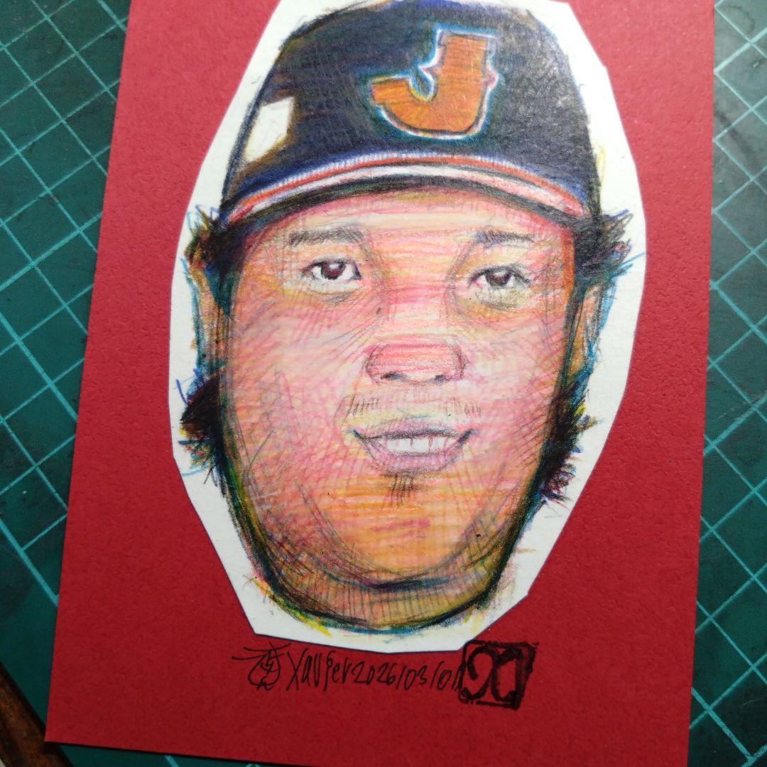 【ザビちゃん】【原画肉筆】ヒーローwbc