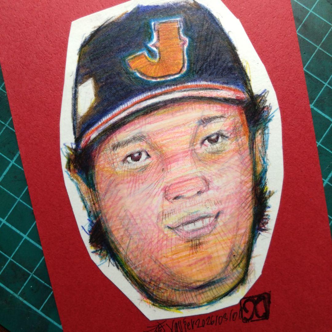 【ザビちゃん】【原画肉筆】ヒーローwbc