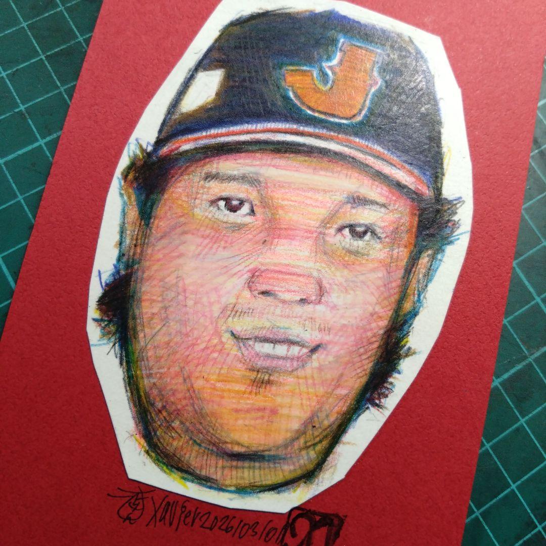 【ザビちゃん】【原画肉筆】ヒーローwbc