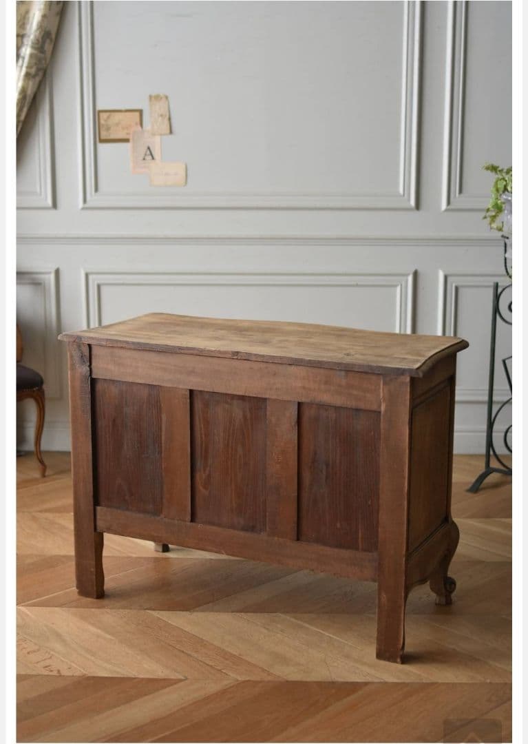 【美品】アンティークチェスト( 無垢材 オーク 剥離)