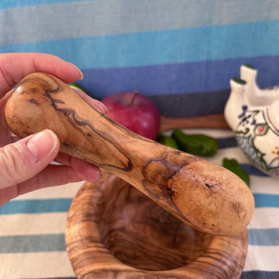 オリーブの木　スパイスマッシャー すり鉢すりこ木セットA