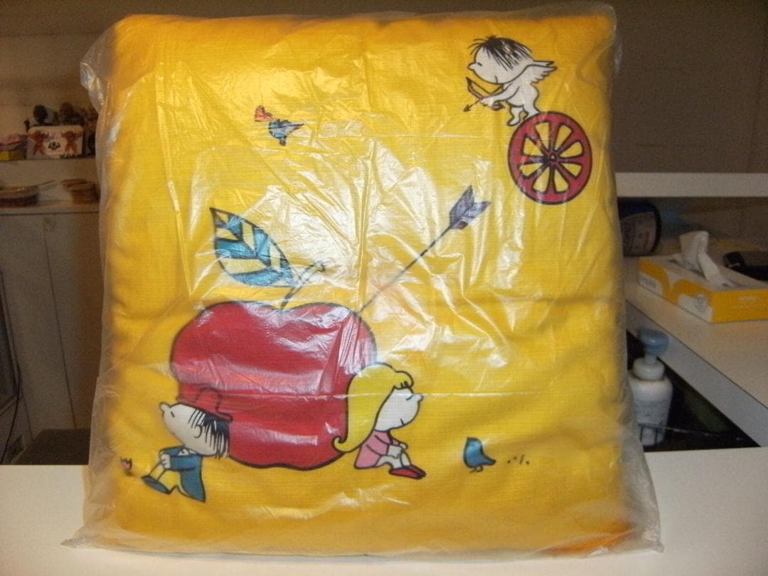 昭和レトロ★日本製★アニメ 原宿系 水森亜土 亜土ちゃん系 クッション 座布団