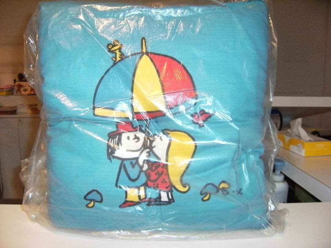 昭和レトロ★日本製★アニメ 原宿系 水森亜土 亜土ちゃん系 クッション 座布団