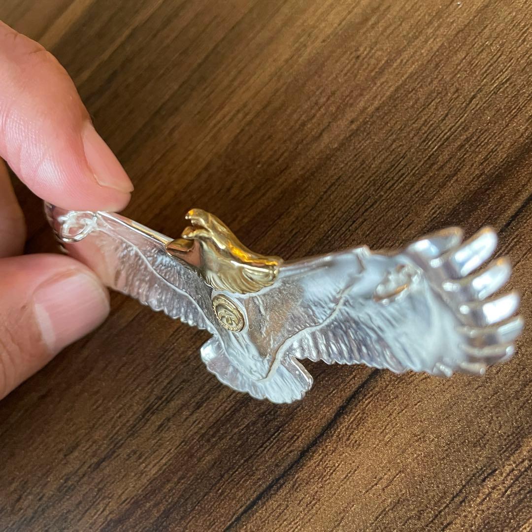 ラス0 イーグル 大 ネックレス トップ フェザー ハンドメイド ノーブランド