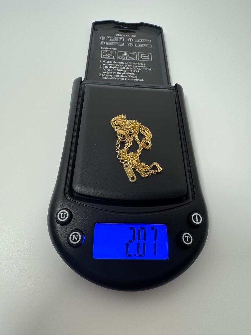 日本製K18ゴールドリンクチェーンネックレス2.07g