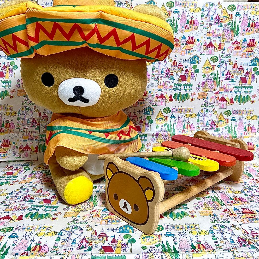 リラックマ まとめ売り12 メキシカン ぬいぐるみ シロフォン 卓上カレンダー他