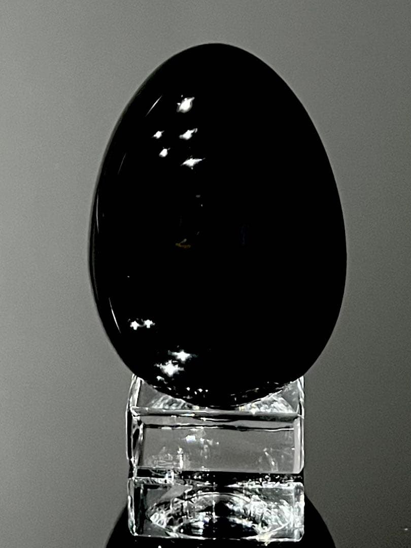 Baccarat バカラ /※廃盤品 ブラッククリスタル エッグ オブジェ