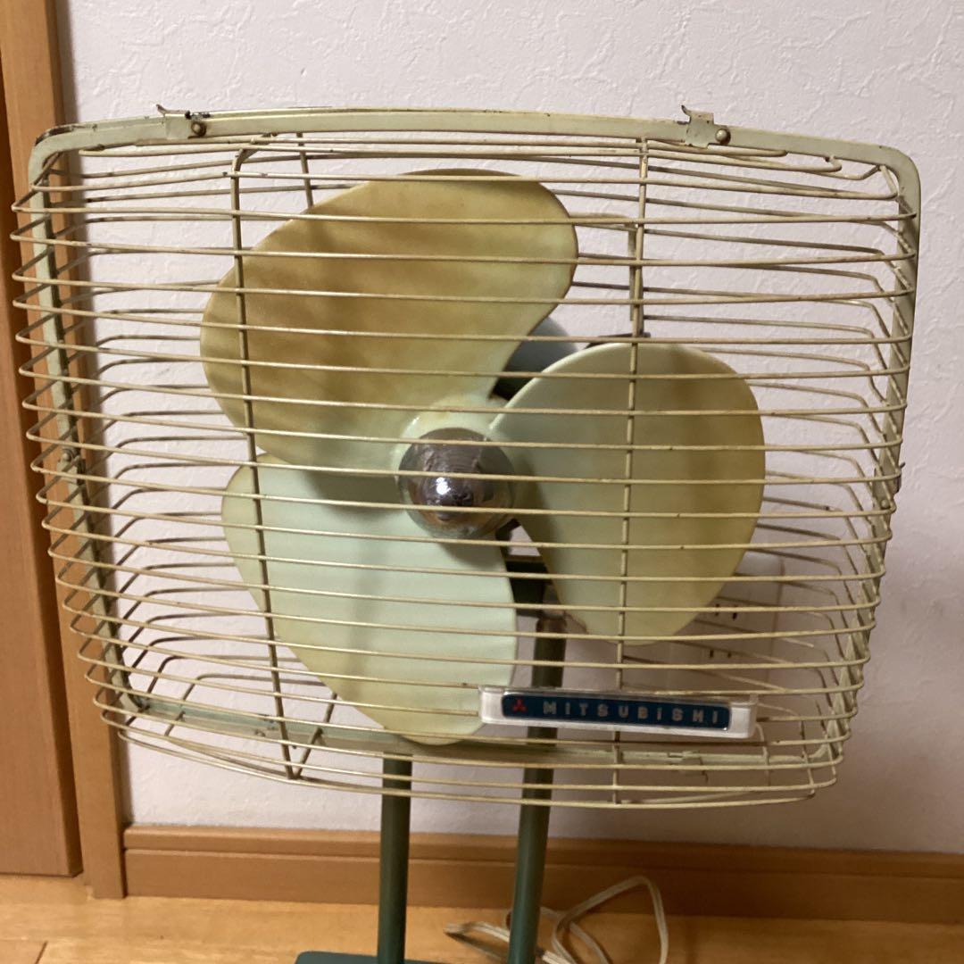 お値下げ❗️レトロ扇風機　三菱RM-10A 四角　希少