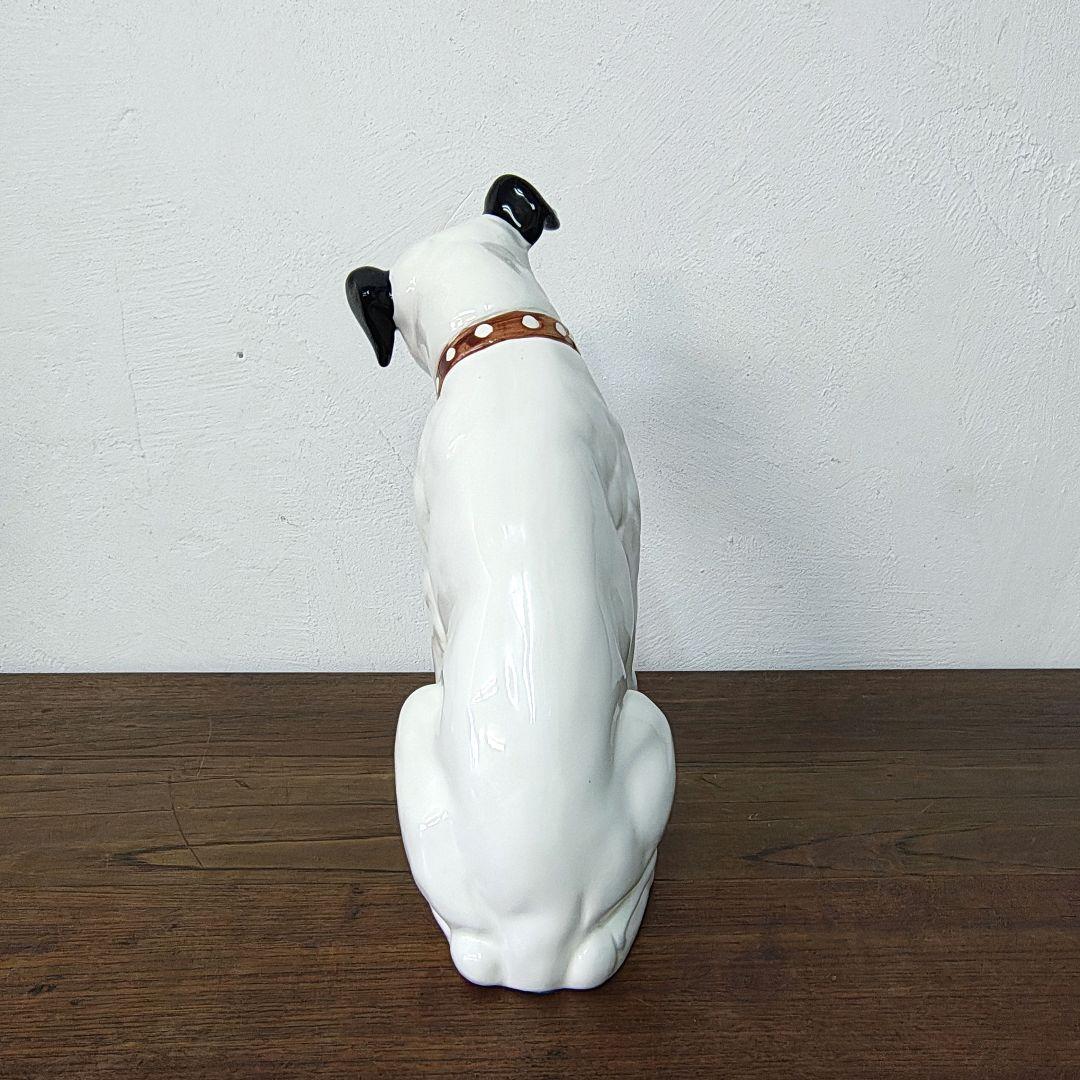 美品【Victor】ビクター 陶器 ニッパー犬 H31.3cm 特大サイズ