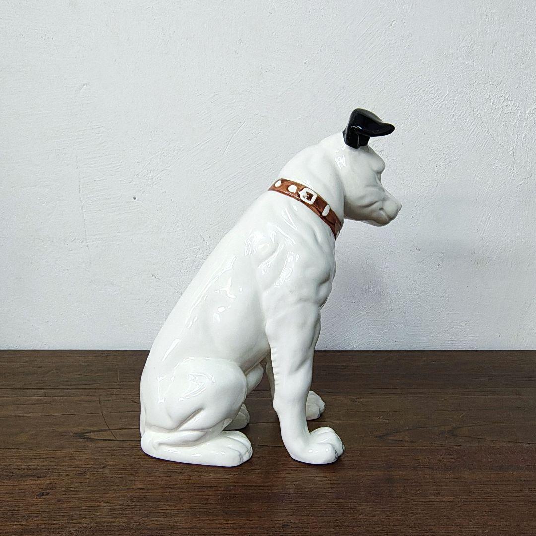 美品【Victor】ビクター 陶器 ニッパー犬 H31.3cm 特大サイズ