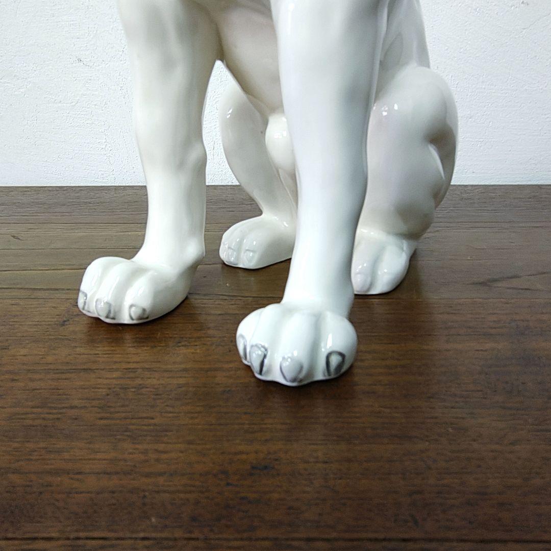 美品【Victor】ビクター 陶器 ニッパー犬 H31.3cm 特大サイズ