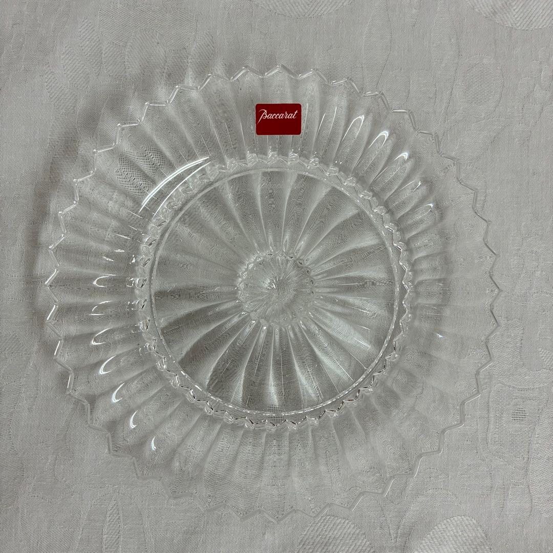 極美品【BACCRAT】バカラ ミルニュイプレート ガラスプレート 16cm