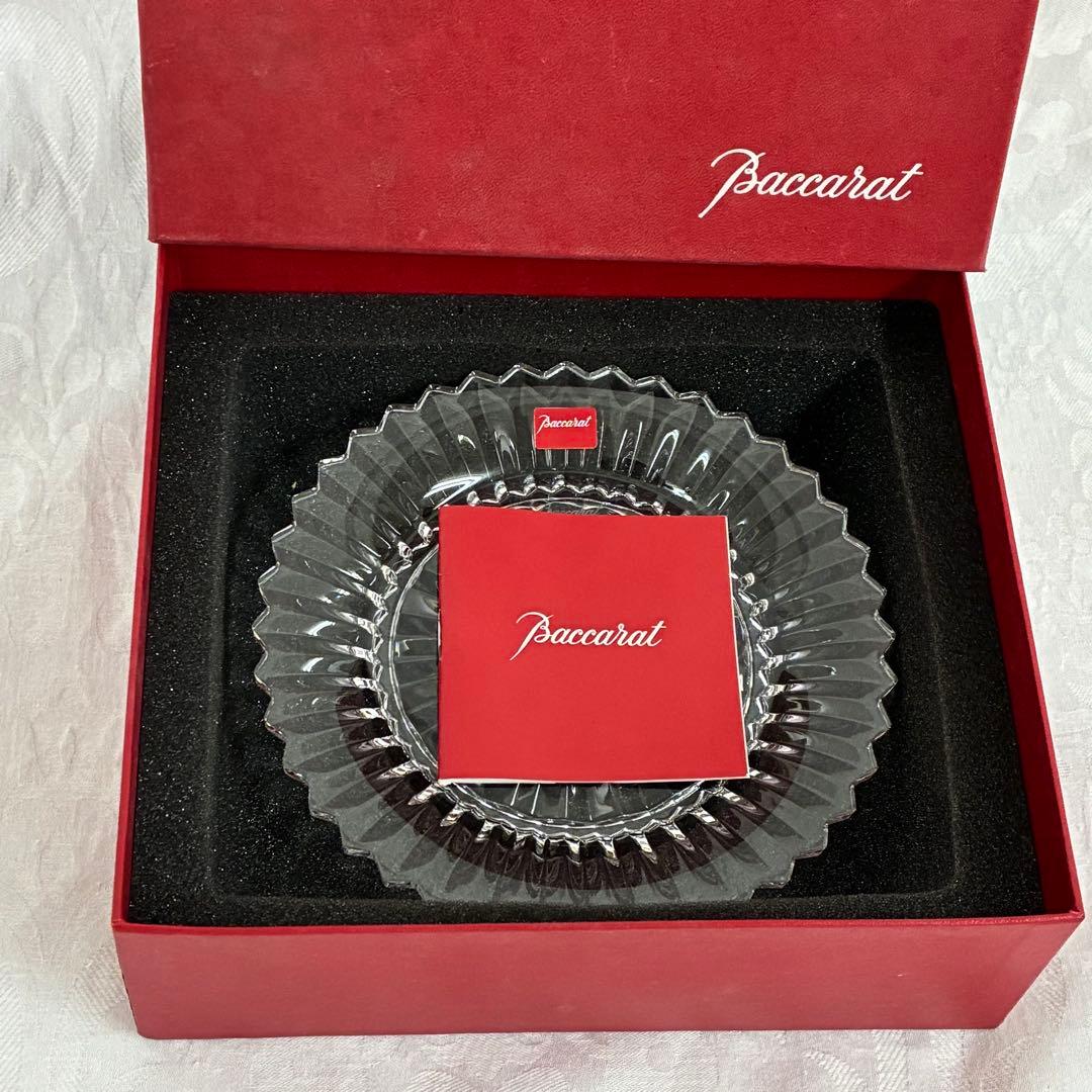 極美品【BACCRAT】バカラ ミルニュイプレート ガラスプレート 16cm
