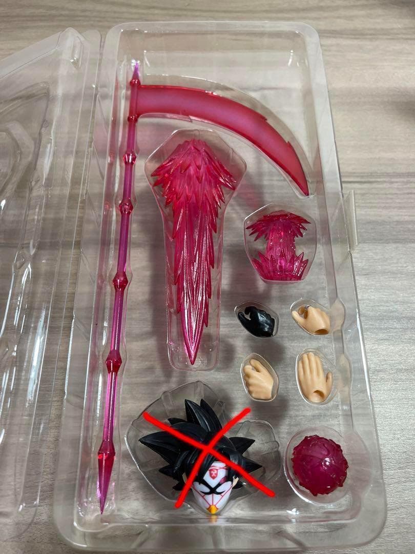 s.h.figuarts サイズ 紅き仮面の超サイヤ人 パーツ ヘット無し