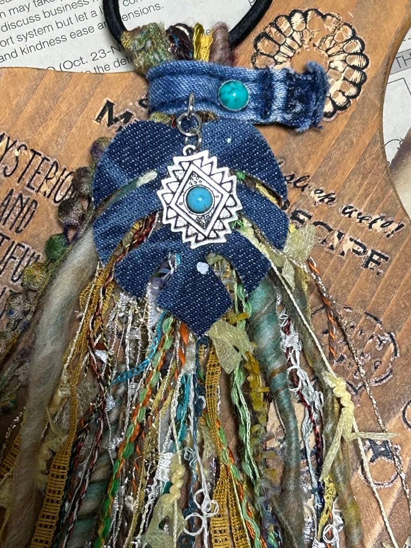 アジアン系ロングタッセルヘアゴム　No.548