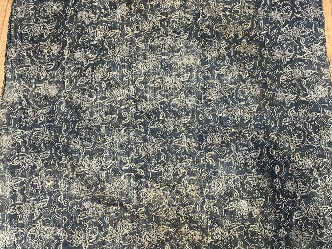 古布　藍染　木綿