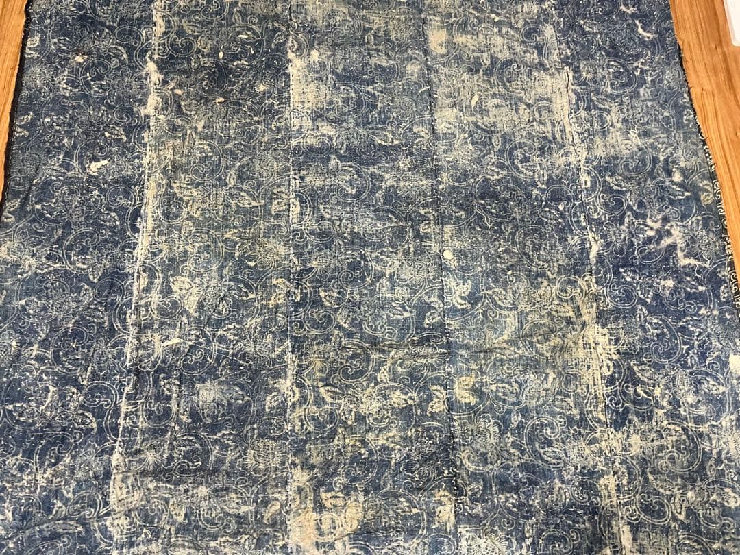 古布　藍染　木綿