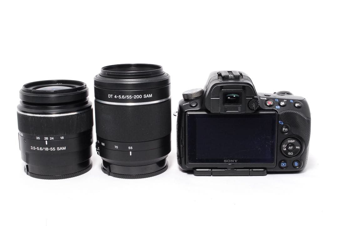 Wレンズ◆SONY α55◆すぐ使える◆一眼レフカメラ◆スマホ転送OK◆望遠◆