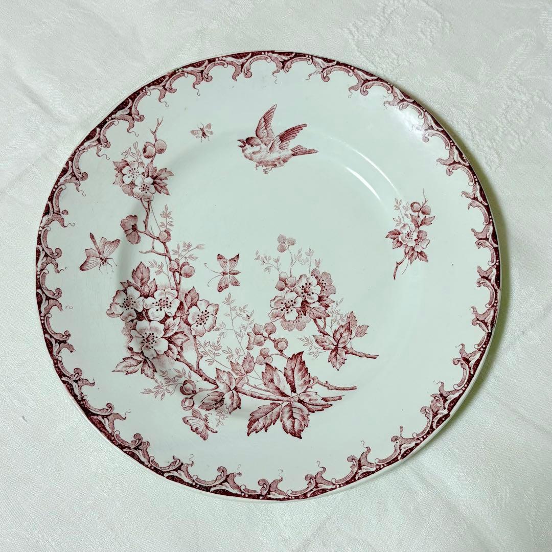 【希少】サンタマン/AUBEPINE サンザシと小鳥のプレート