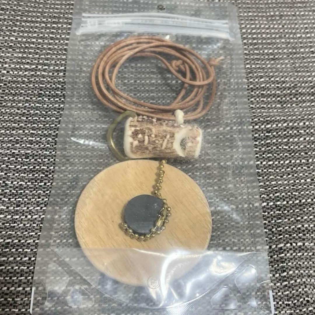 【福島町産蝦夷鹿の角×deer whistlesコラボ】鹿角ホイッスルペンダント