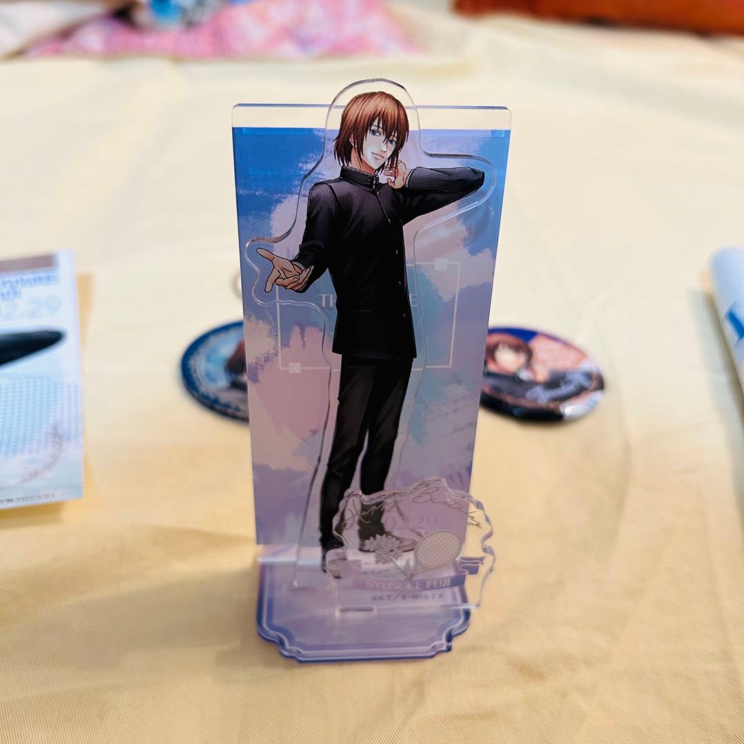 テニスの王子様 不二周助 バースデーセット アクリルスタンド 缶バッジ 5点