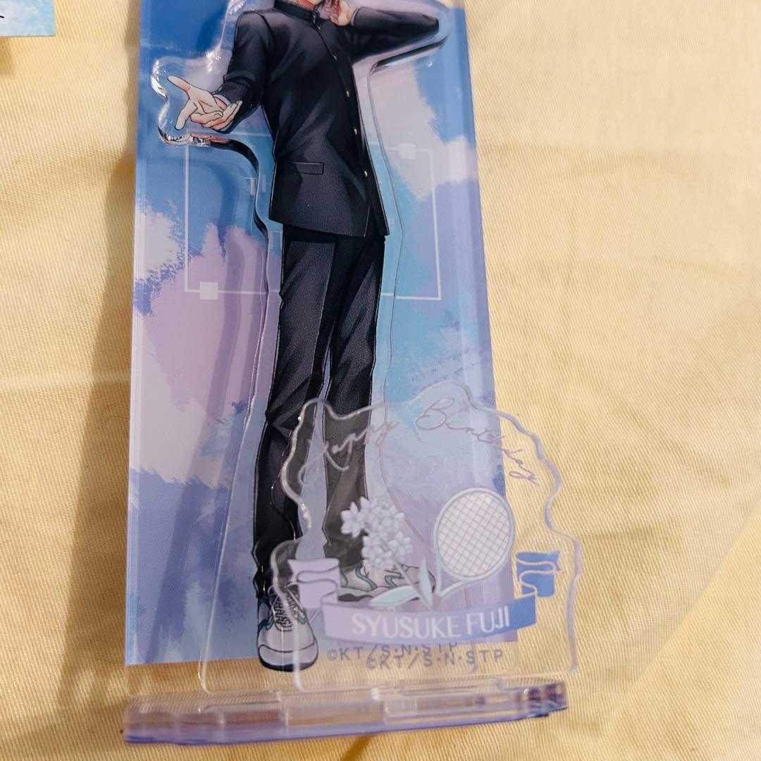 テニスの王子様 不二周助 バースデーセット アクリルスタンド 缶バッジ 5点