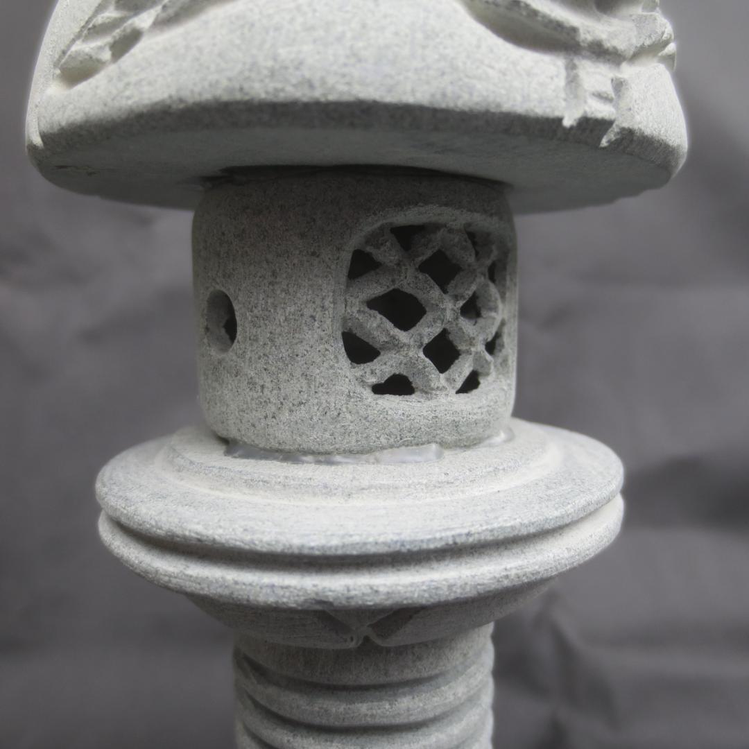 ミニ灯籠   灯篭 灯籠 燈籠 灯ろう 蟷螂 とうろう 天然御影石 桃山型