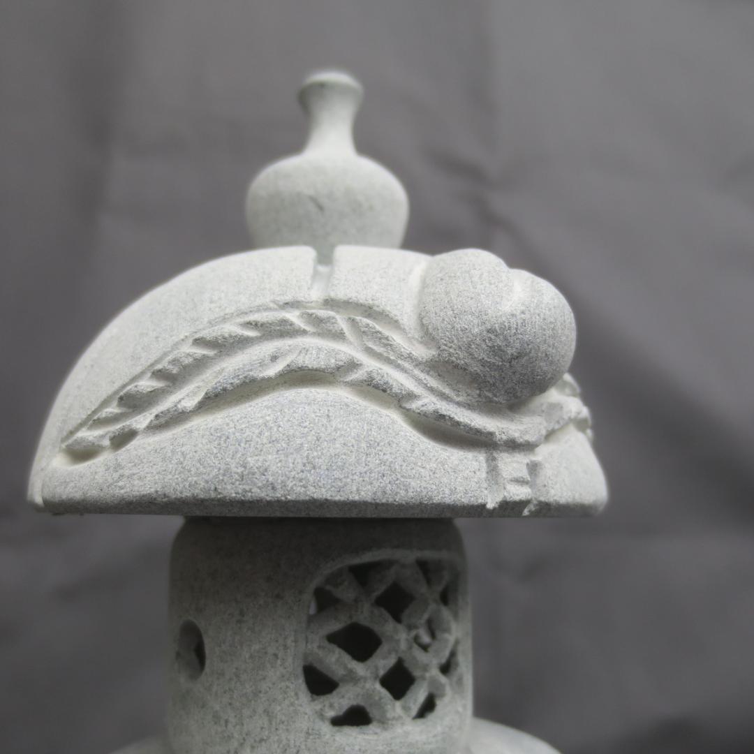 ミニ灯籠   灯篭 灯籠 燈籠 灯ろう 蟷螂 とうろう 天然御影石 桃山型