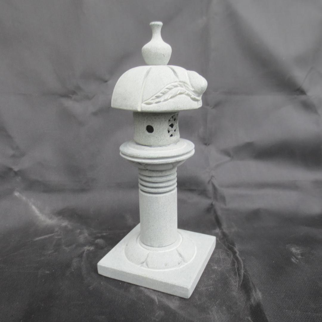 ミニ灯籠   灯篭 灯籠 燈籠 灯ろう 蟷螂 とうろう 天然御影石 桃山型