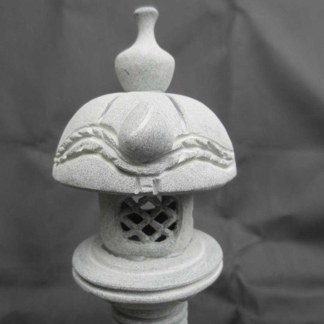 ミニ灯籠   灯篭 灯籠 燈籠 灯ろう 蟷螂 とうろう 天然御影石 桃山型