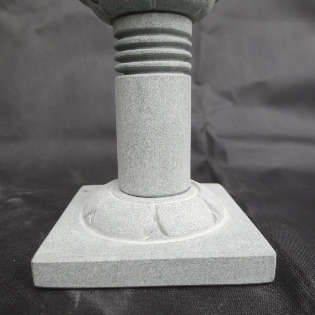 ミニ灯籠   灯篭 灯籠 燈籠 灯ろう 蟷螂 とうろう 天然御影石 桃山型