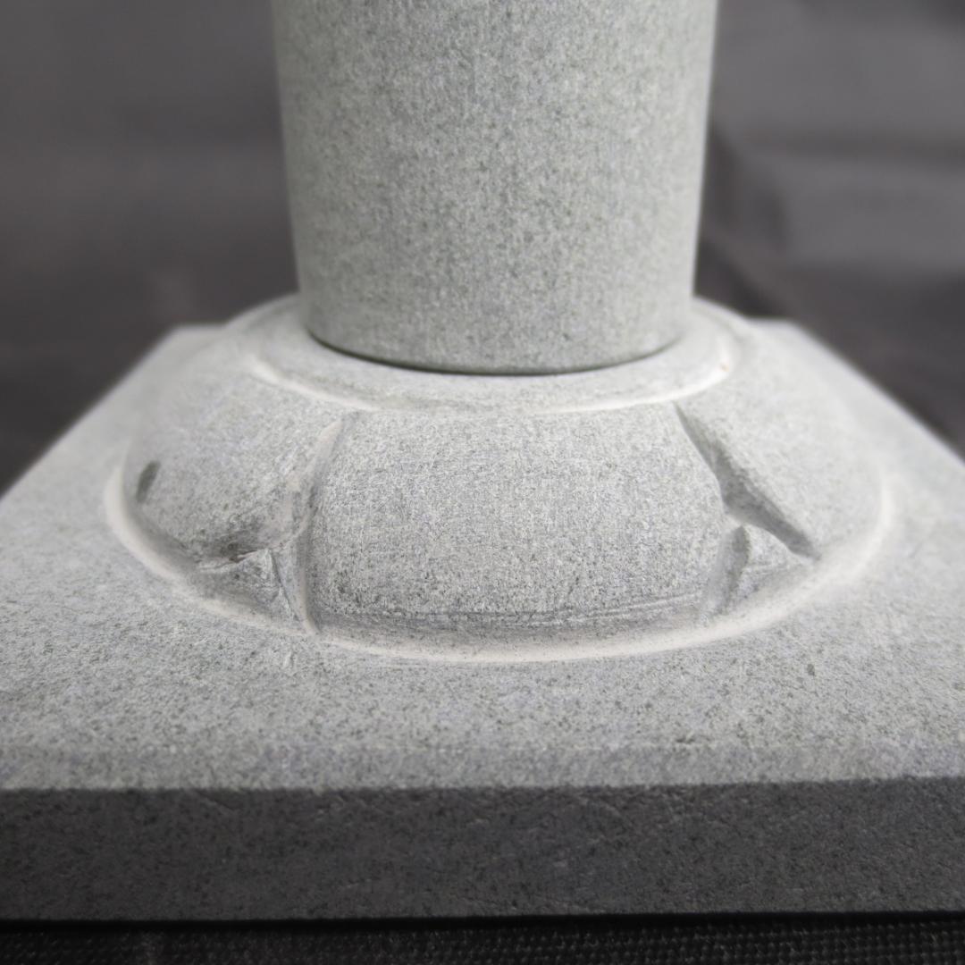 ミニ灯籠   灯篭 灯籠 燈籠 灯ろう 蟷螂 とうろう 天然御影石 桃山型