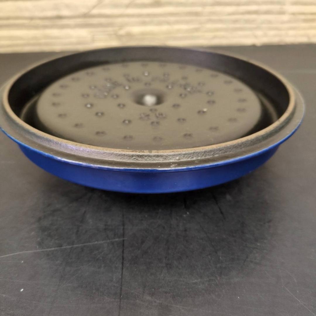 ☆ストウブ ピコ・ココット ラウンド 20cm ブルー STAUB