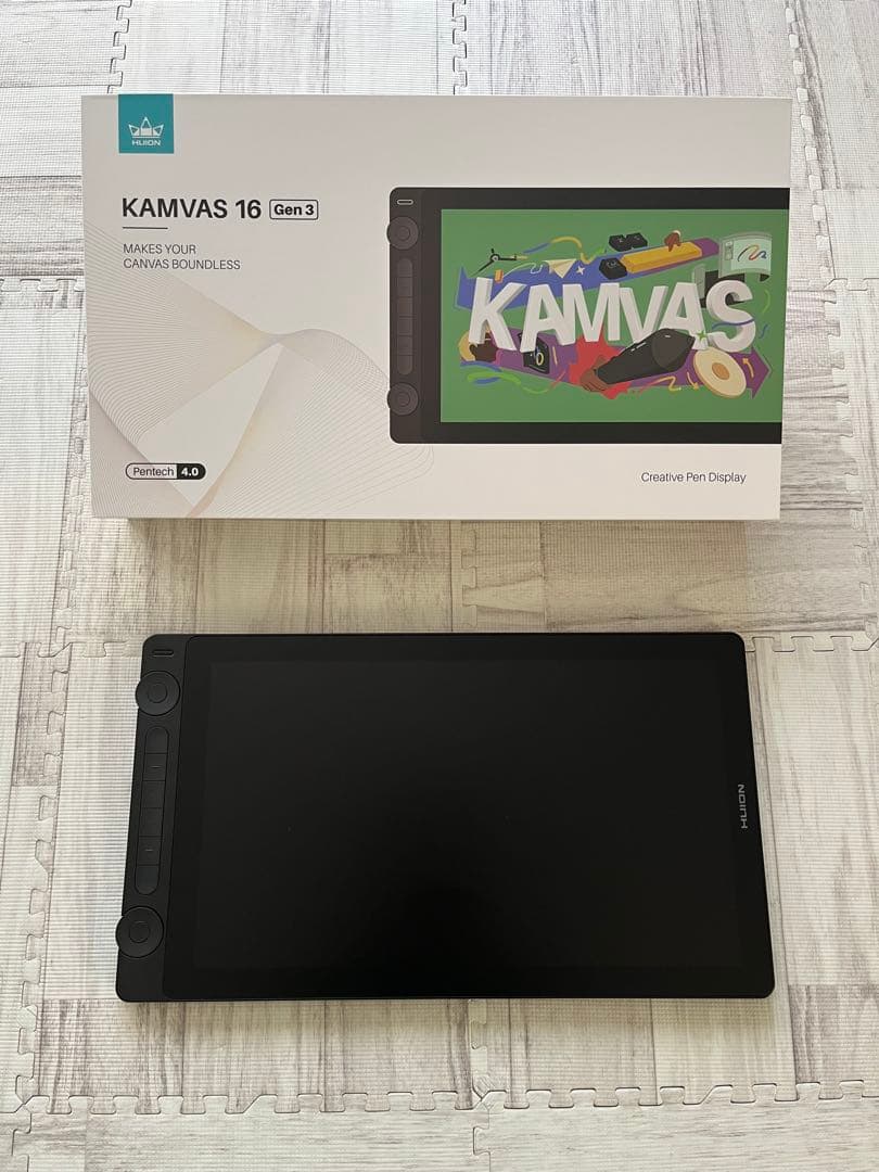 HUION 液タブ Kamvas 16（Gen 3） ブラック【付属品完備】