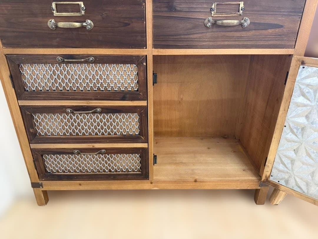 インダストリアル　キャビネット　マルチラック　リビングボード　棚　ラック　レトロ